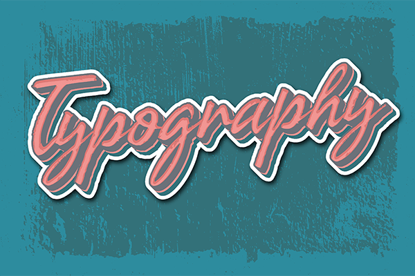 Typography graphic