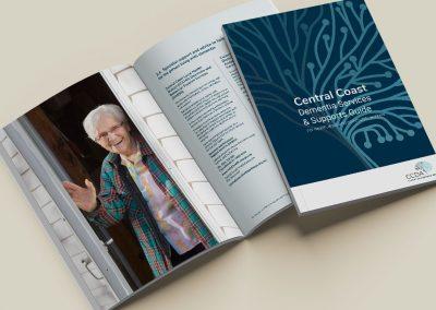 Central Coast Dementia Alliance A4 booklet design