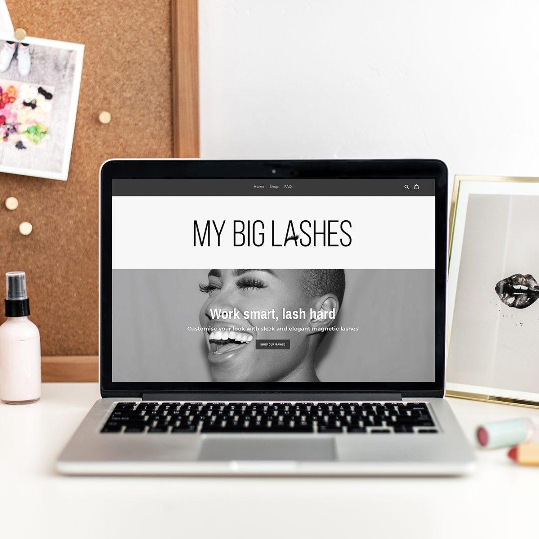 My Big Lashes website