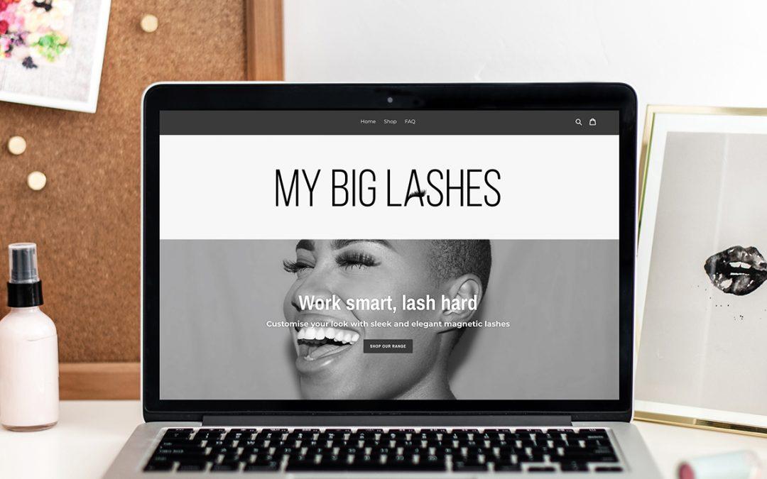 My Big Lashes Shopify site
