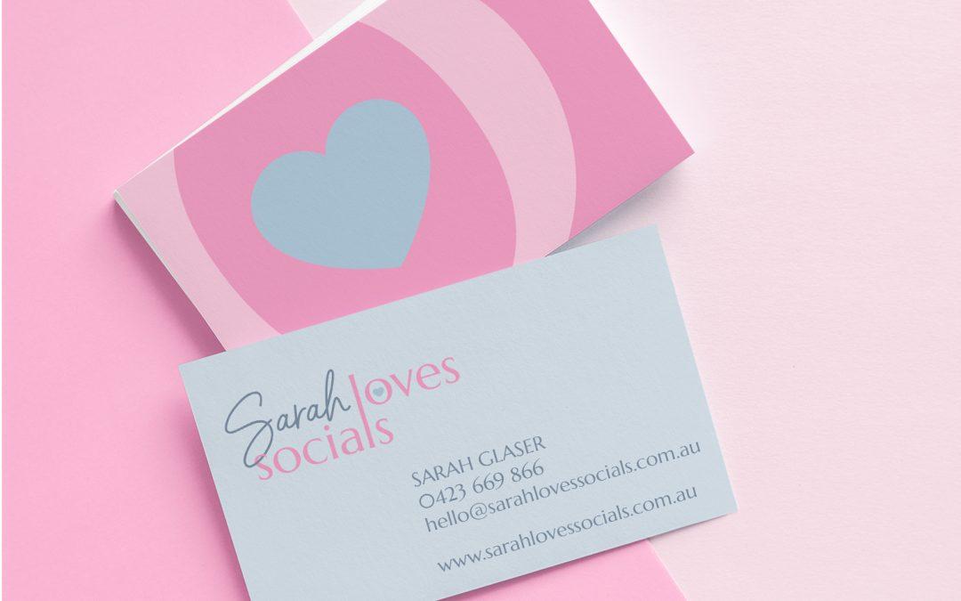 Sarah Loves Socials Business Cards
