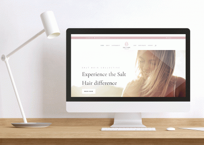Salt Hair Collective website design