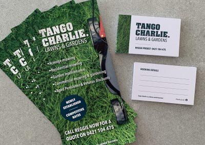 Tango Charlie flyer & business card